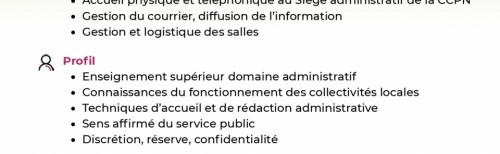 LA CCPN RECRUTE
