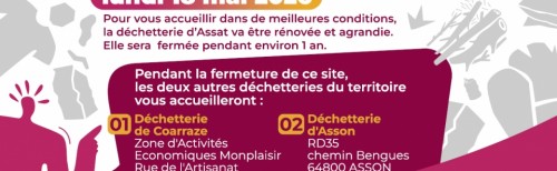 Fermeture de la d&eacute;chetterie d&rsquo;Assat